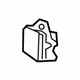 Toyota 68766-08020 Lower Bracket, Driver Side