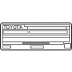 Toyota 11298-F4012 Emission Label