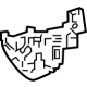 Toyota 52562-42070 Upper Retainer, Passenger Side