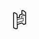 Toyota 68801-35011 Upper Hinge, Rear