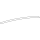 Toyota 75763-30220 Upper Molding, Rear Passenger Side