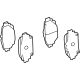 Toyota 04466-F4020 Brake Pads, Orange, Rear