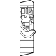 Toyota 73024-0E020-B0 Anchor Plate, Light Gray, Driver Side