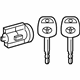 Toyota 69057-02720 Ignition Lock Cylinder, Front Driver Side