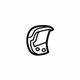 Toyota 71835-0E010-A0 Seat Back Cover Cap, Rear