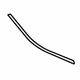 Toyota 76877-02030-B0 Spoiler Seal, Gray, Passenger Side