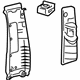 Toyota 62410-06150-A0 Upper Center Pillar Trim, Passenger Side