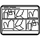 Toyota 74554-08070 Caution Label