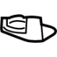 Toyota 73343-30070-A0 Belt Guide, Rear Center
