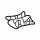 Toyota 75562-60020 Drip Molding Clip, Front