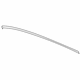 Toyota 75555-48030 Drip Molding, Center Passenger Side