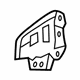 Toyota 53835-21010 Front Bracket, Passenger Side