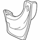 Toyota 76625-17050-A0 Mud Guard, White, Rear Passenger Side