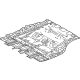 Toyota 58202-42060 Center Floor Pan, Front