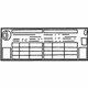 Toyota 42661-12E51 Tire Pressure Label