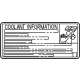 Toyota 11285-10040 Info Label