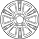 Toyota 42611-0C180 Wheel, Alloy, Silver