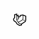 Toyota 71876-D1020 Recline Cover, Driver Side