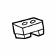 Toyota 69751-02030-B1 Lock Knob Holder, Rear