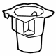 Toyota 55619-F4090 Rear Cupholder