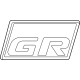 Toyota 75361-12140 Nameplate, Front Passenger Side