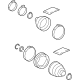 Toyota 04428-10021 Boot Kit, Front Driver Side