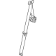 Toyota 73360-08160-A0 Lap & Shoulder Belt, Outer Passenger Side