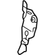 Toyota 61673-47010 Insulator Lower Extension, Inner Passenger Side