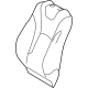 Toyota 71074-47F10-B3 Seat Back Cover, Gray, Front Driver Side