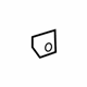 Toyota 55407-06070-B0 Blank Cover, Gray