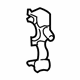 Toyota 90464-00870 Washer Hose Bracket, Front