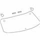 Toyota 68105-0T030 Back Glass, Rear