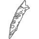 Toyota 53787-08010 Upper Reinforcement, Lower Passenger Side