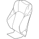 Toyota 71074-30U50-C3 Seat Back Cover, Front Driver Side