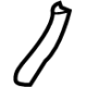 Toyota 75631-04030 Front Molding, Lower Passenger Side