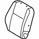 Toyota 71073-35B31-B0 Seat Back Cover, Gray, Passenger Side