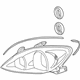 Toyota 81130-AA060 Composite Headlamp, Passenger Side