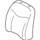 Toyota 71073-47061-B0 Seat Back Cover, Passenger Side