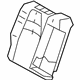 Toyota 71651-02880 Seat Back Pad, Passenger Side