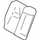 Toyota 71077-0ZA61-22 Seat Back Cover, Black, Passenger Side