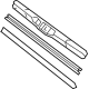 Toyota 85212-0A060 Wiper Blade, Passenger Side