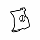 Toyota 55446-0E040-A0 Button Base, Flaxen