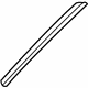 Toyota 61263-08010 Drip Rail, Front Passenger Side