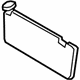 Toyota 74310-60A70-A0 Sunvisor, Sand, Passenger Side