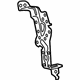 Toyota 86211-06090 Receiver Bracket, Passenger Side