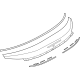 Toyota SU003-10677 Trunk Lid Trim, Blue