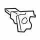 Toyota 64827-52080 Lift Gate Glass Clip, Passenger Side