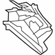 Toyota 61733-0D020 Inner Pillar, Front Passenger Side