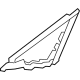 Toyota 67401-30290 Corner Trim, Upper Passenger Side