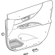 Toyota 67610-48M50-C0 Door Trim Panel, Black, Front Passenger Side